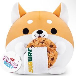 NWT ZURU Snackles Series 2 Tan White SUBWAY Cookie Fox Plush Soft Collection